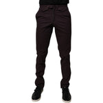 BENCIVENGA Brown Pure Cotton Slim Fit Men Dress Pants PAN71853-46