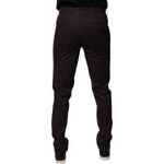 BENCIVENGA Brown Pure Cotton Slim Fit Men Dress Pants PAN71853-46