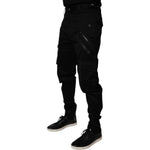 Dolce & Gabbana Black Cotton Cargo Tapered Pants PAN75135-48