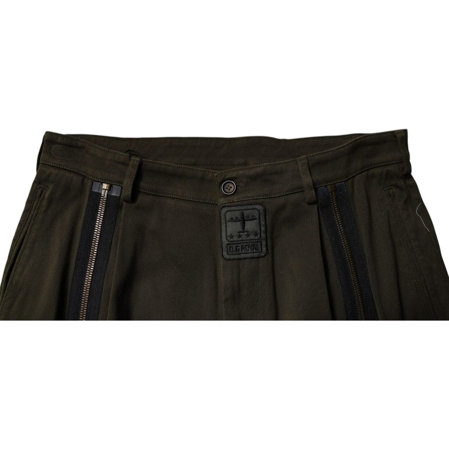 Dolce & Gabbana Dark Brown Cotton Jogger Cargo Pants PAN75174-52