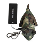 Dolce & Gabbana Multicolor Camouflage Animal Silhouette Keychain Keyring SMY10697