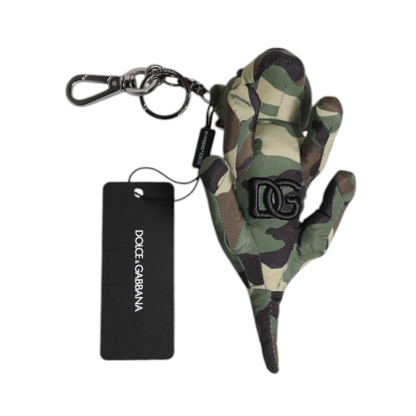Dolce & Gabbana Multicolor Camouflage Animal Silhouette Keychain Keyring SMY10697