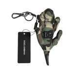 Dolce & Gabbana Multicolor Camouflage Animal Silhouette Keychain Keyring SMY10697