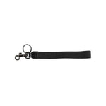 Dolce & Gabbana Black Logo Nylon Silver Brass Men Holder Keychain Keyring SMY10699#