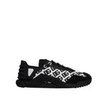 Dolce & Gabbana Black Logo Lace Up Low Top NS1 Sneakers Shoes MV7199-44