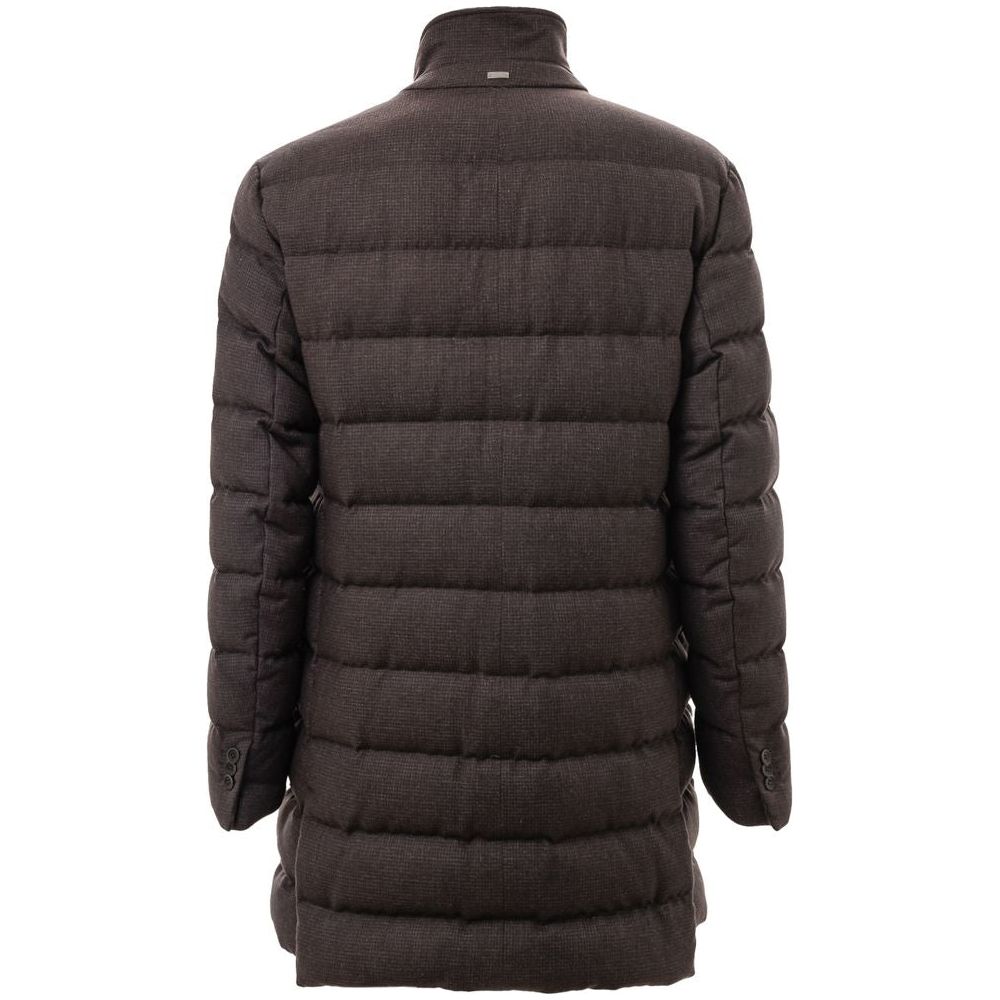 Herno Brown Wool Jacket Herno Dark Slate Gray
