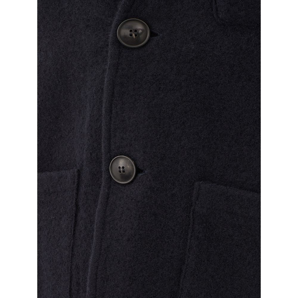 KANGRA Elegant Woolen Blue Jacket for Men KANGRA Black