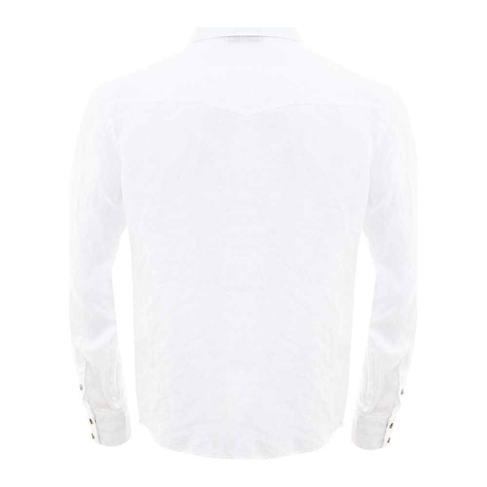 Gran Sasso Linen Elegance Shirt Gran Sasso White Smoke