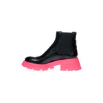 Alexander McQueen Elegant Black Leather Boots AL-199676-EU37/US7