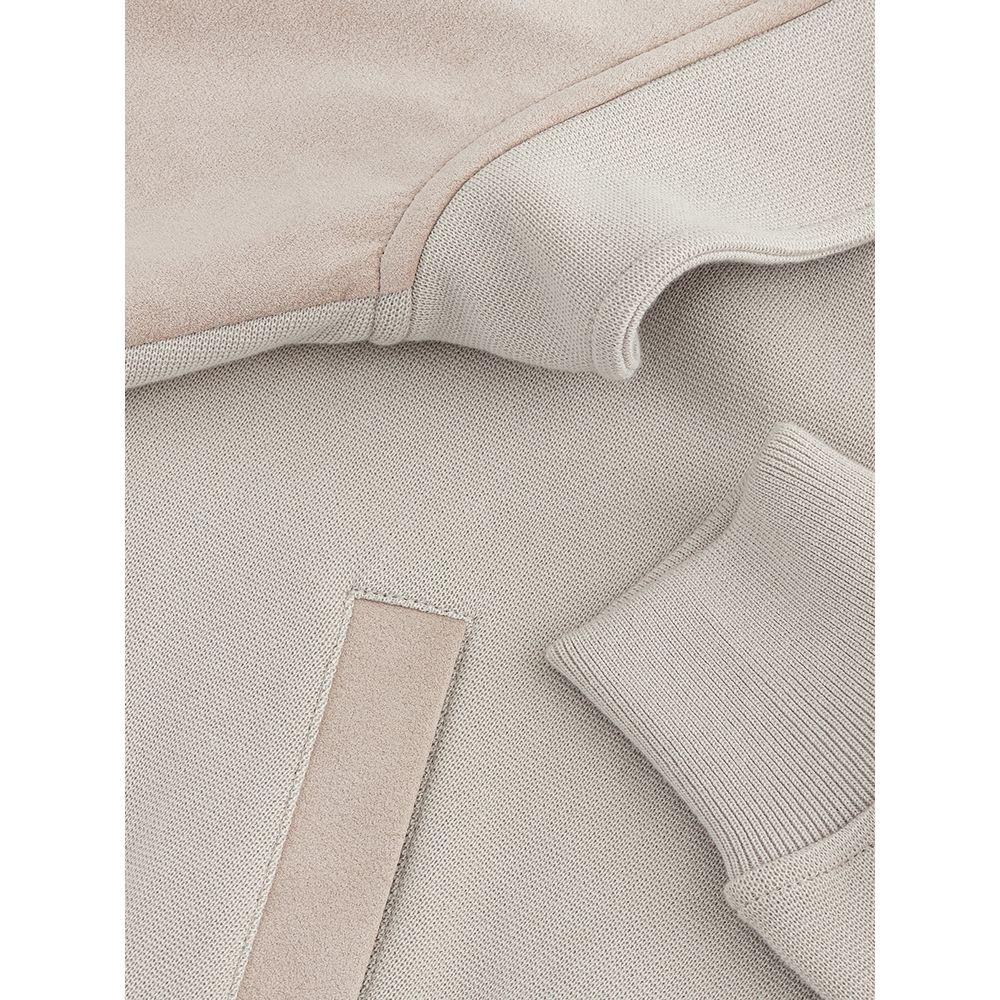 Gran Sasso Beige Cotton Cardigan for Men Gran Sasso Gray