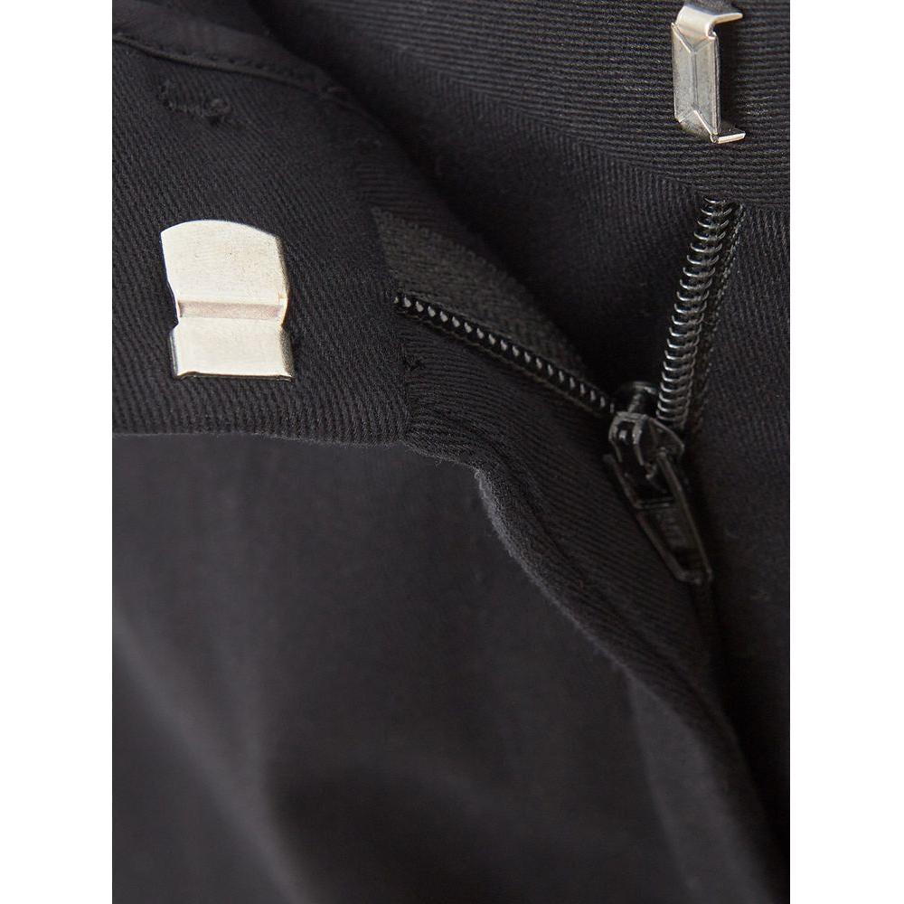 Lardini Italian Elegance Cotton Black Trousers LA-1117676-IT40|S