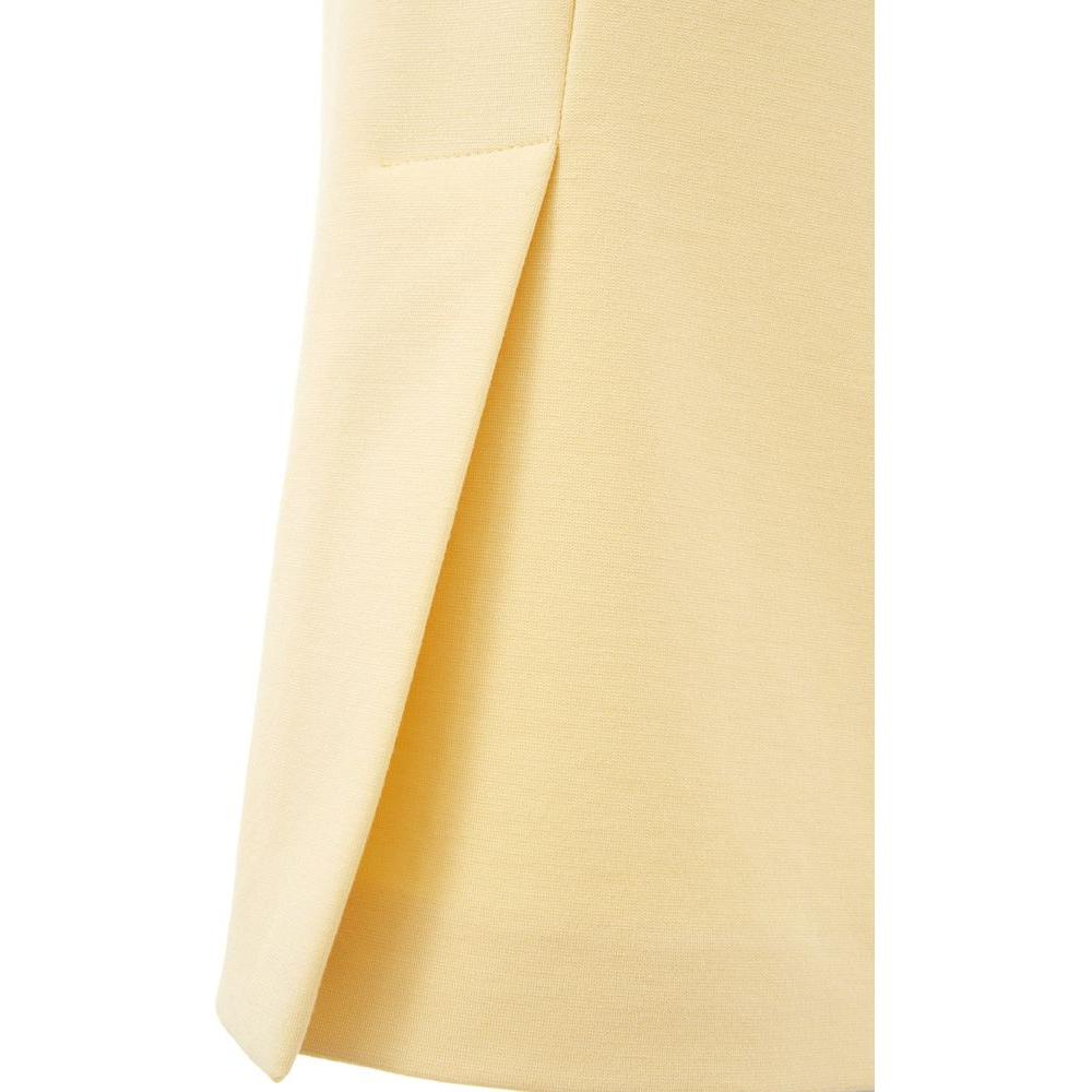 Lardini Elegant Yellow Viscose Skirt for Women LA-1115669-IT40|S