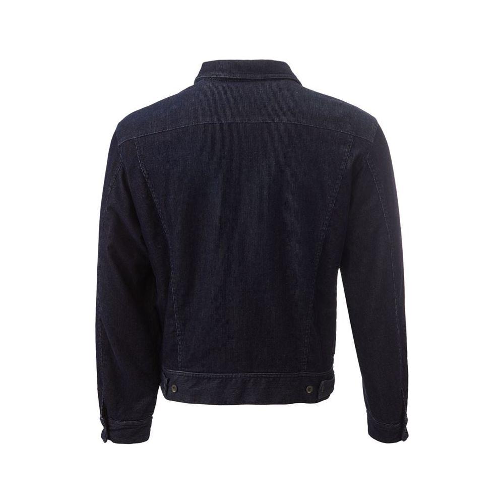 Lardini Blue Cotton Jacket Lardini Black