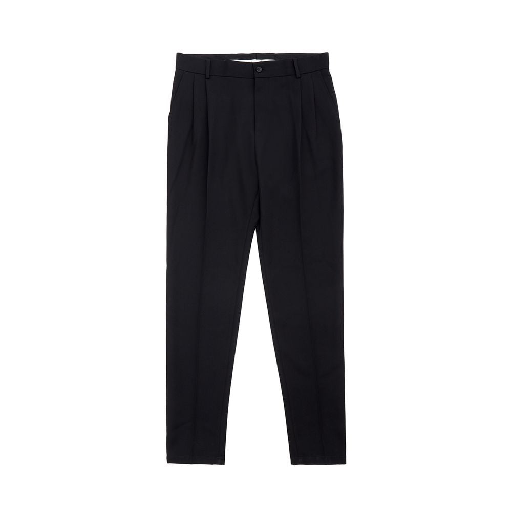Dolce & Gabbana Elegant Polyester Black Pants for Men DO-1297676-IT50 | L