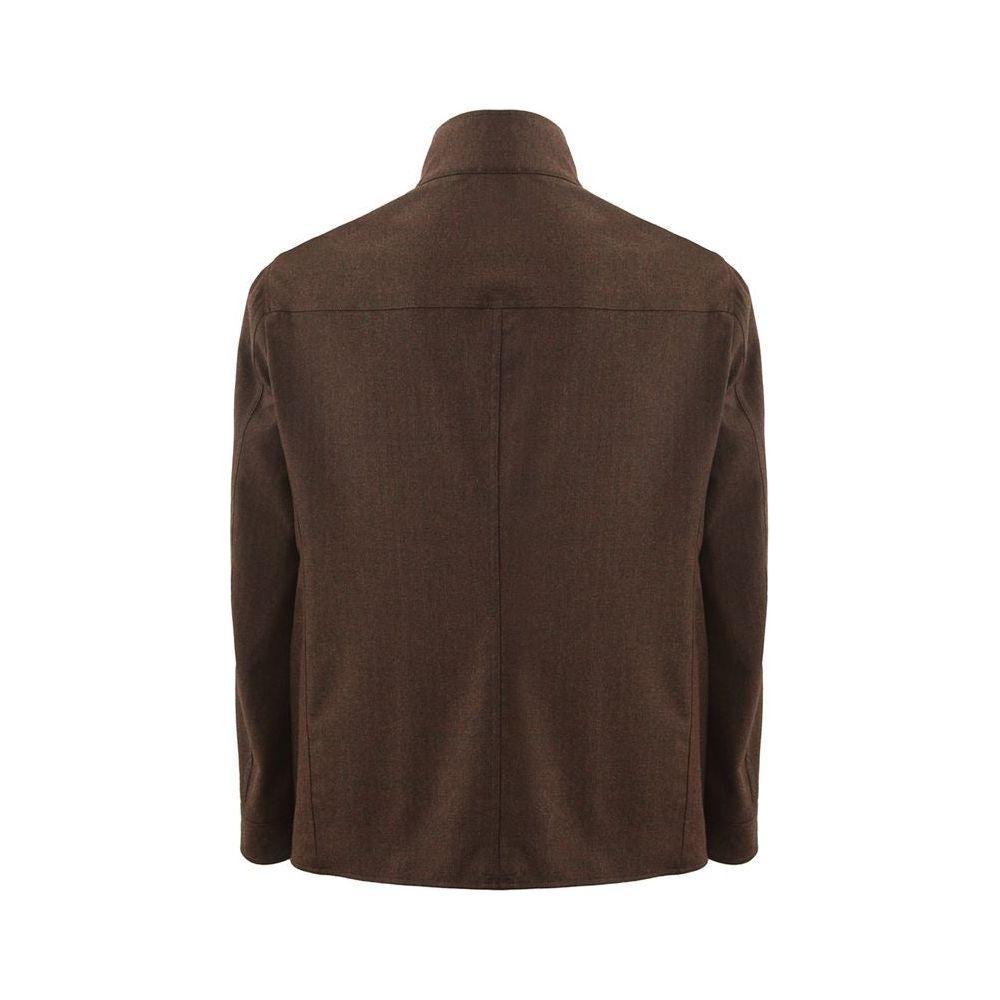 Lardini Elegant Wool Blue Jacket for Men Lardini Dark Slate Gray