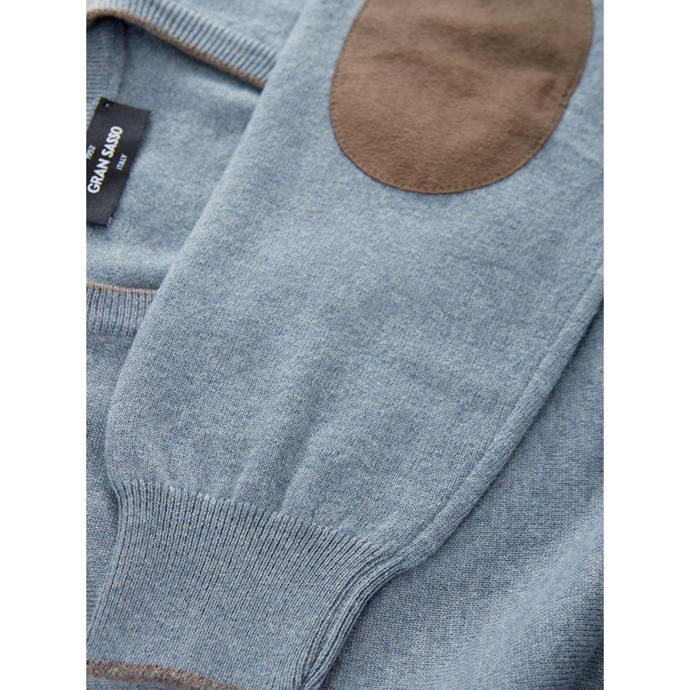 Gran Sasso Elegant Cashmere Sweater in Chic Gray Gran Sasso Light Slate Gray