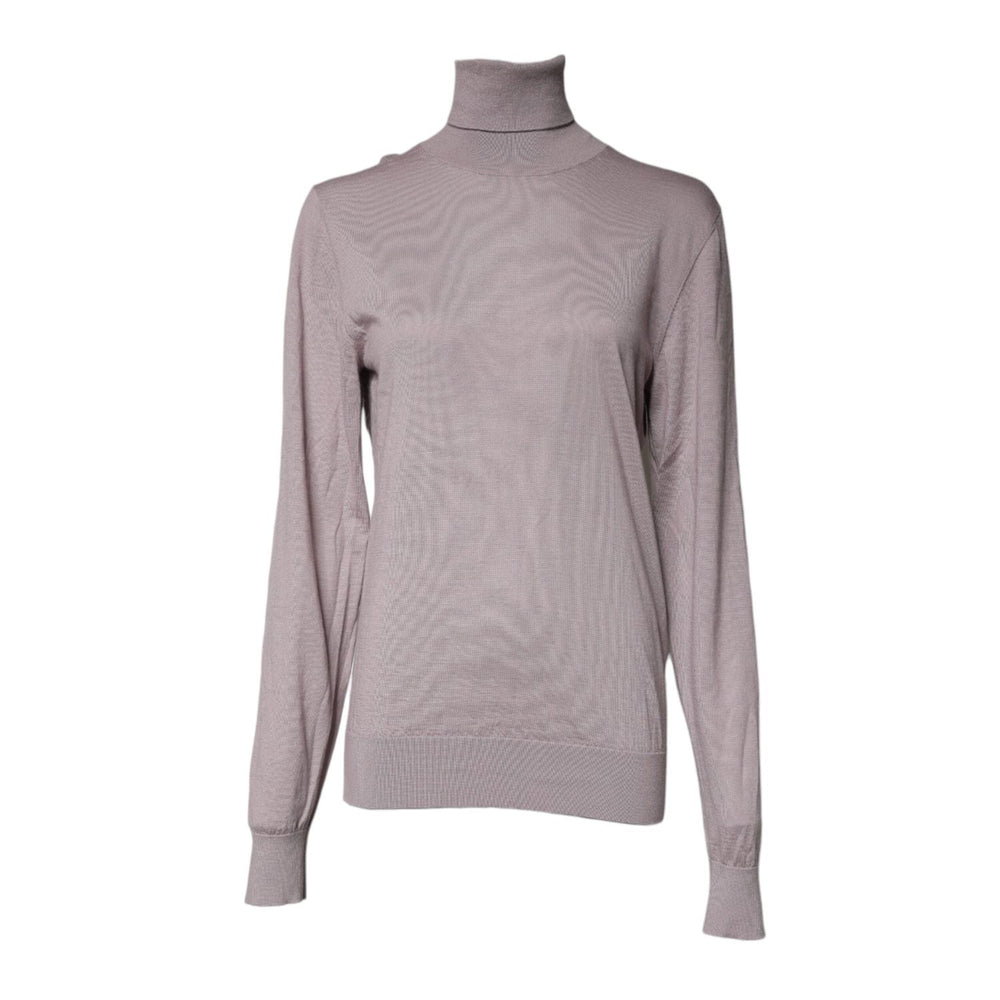 Dolce & Gabbana Brown Cashmere Turtleneck Pullover Sweater TSH878527-48