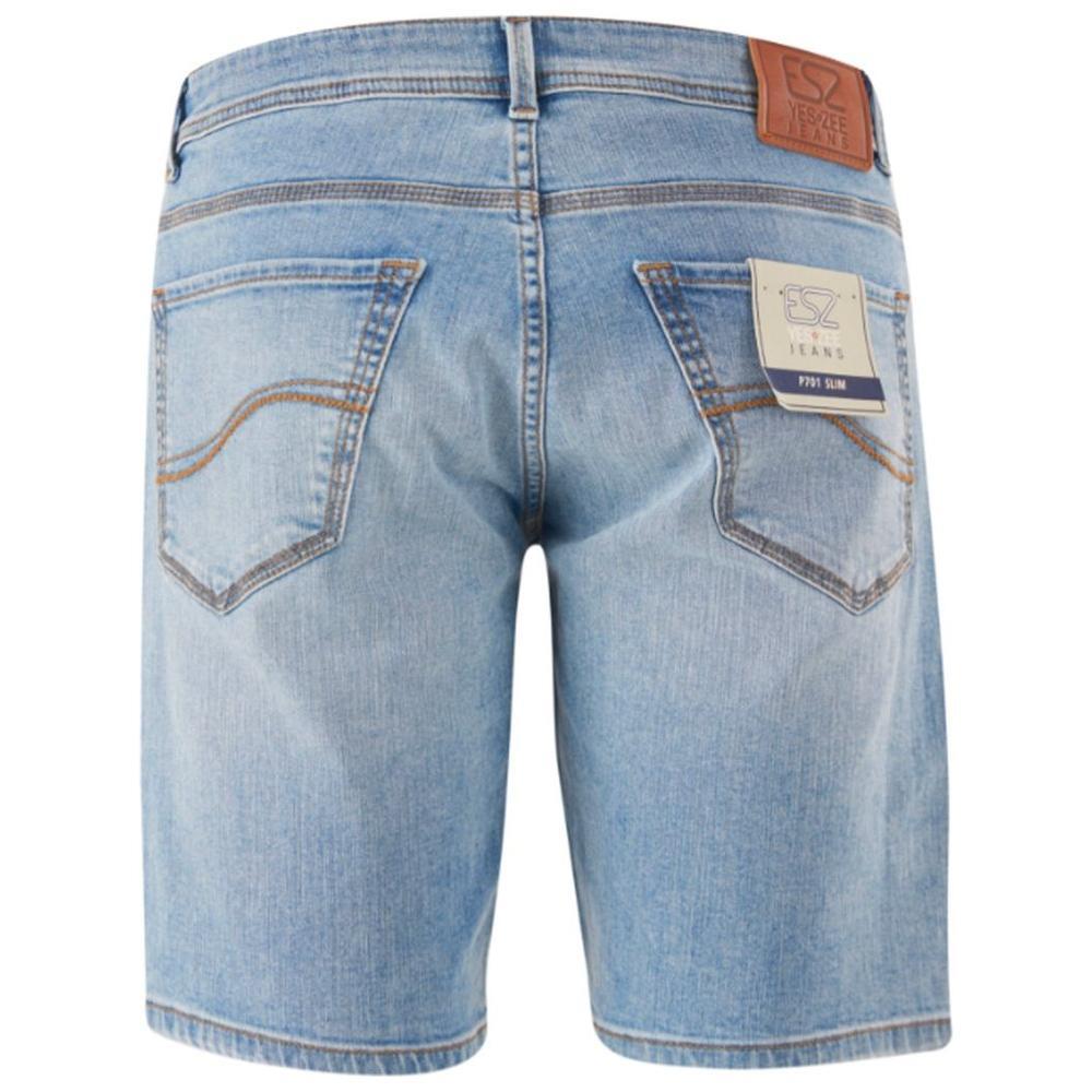 Yes Zee Light Blue Cotton Men Bermuda Short YE-15238-W31