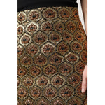 Dolce & Gabbana Brown Polyester Brocade A-line Mini Skirt SKI2058-46