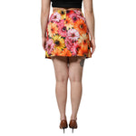 Dolce & Gabbana Multicolor Floral High Waist Mini Skirt