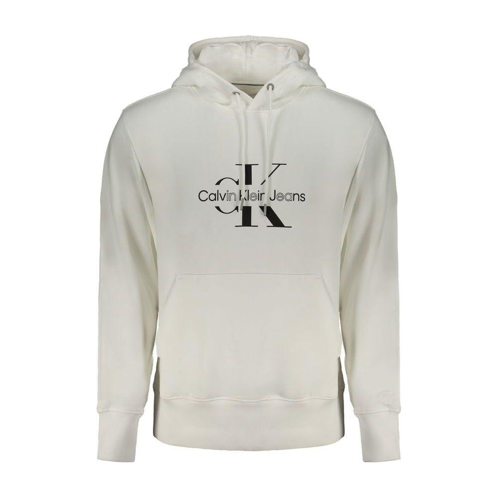 Calvin Klein White Cotton Sweater Calvin Klein Gray