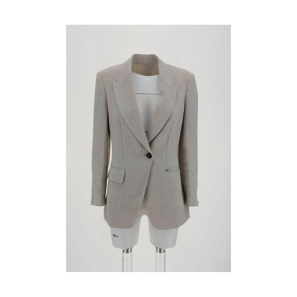 Brunello Cucinelli Linen Blazer BR-MH5477221C169-IT42 | L