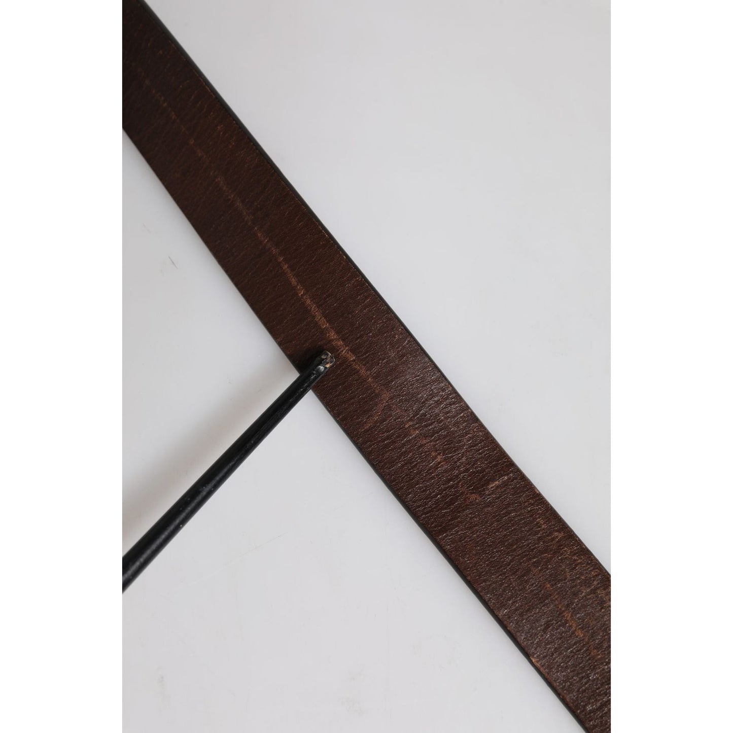 Dolce & Gabbana Brown Solid Leather Classic Waist Buckle Belt BEL9307-75