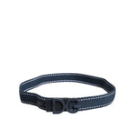 Dolce & Gabbana Blue White Cotton DG Logo Metal Buckle Belt BEL9333-90