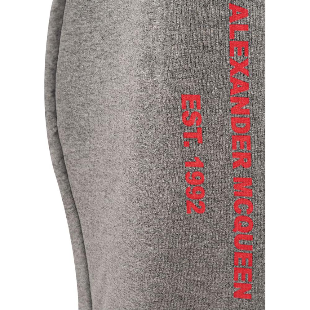 Alexander McQueen Chic Gray Cotton Blend Trousers AL-806662-IT42|M
