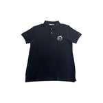 Trussardi Beachwear Black Cotton Men Polo Shirt TR-24807-S