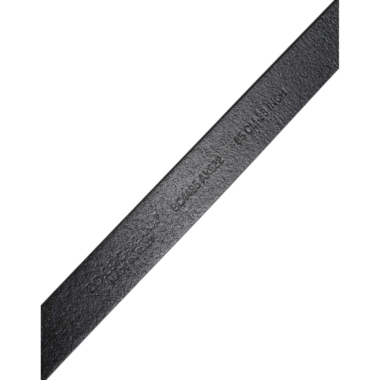 Dolce & Gabbana Black Calfskin Classic Metal Logo Buckle Belt BEL9349-100