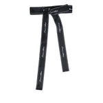 Dolce & Gabbana Black Waist Ribbon Wide Bow Logo Belt WMB465-40