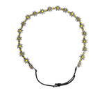 Dolce & Gabbana Black Leather Daisy Crystal Embellish Waist Belt WMB475-85