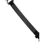 Dolce & Gabbana Black Leather Daisy Crystal Embellish Waist Belt WMB475-85