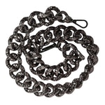 Dolce & Gabbana Black Chain Logo Engraved Bag Shoulder Strap WMB496