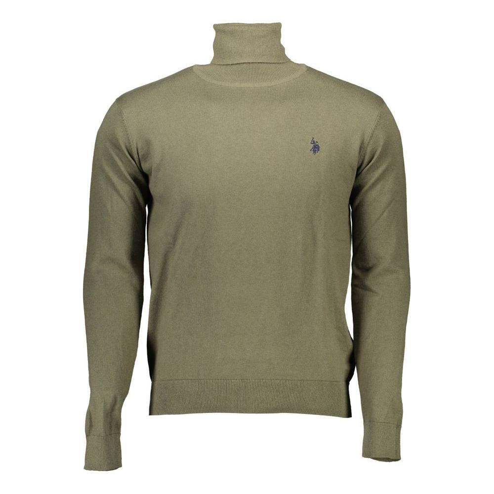 U.S. POLO ASSN. Green Cotton Men Sweater U.S. POLO ASSN. Dim Gray