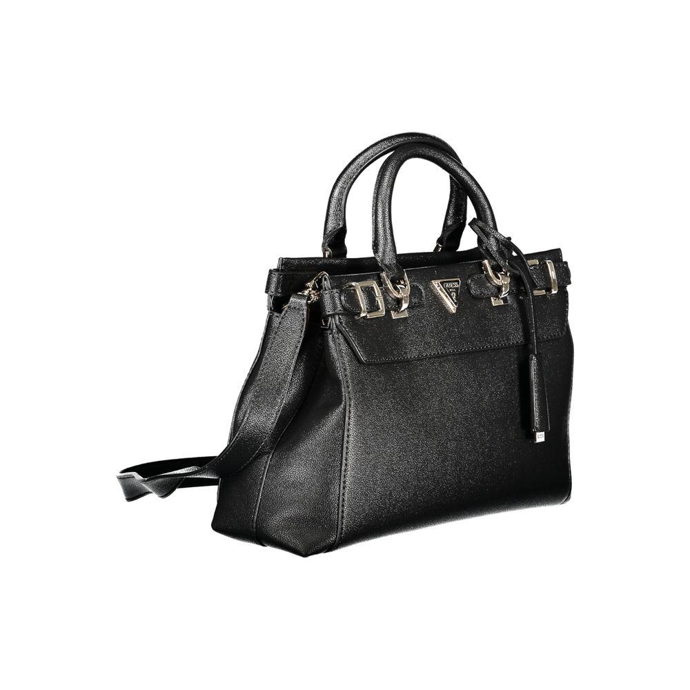 Guess Jeans Black Polyethylene Women Handbag Guess Jeans Dark Slate Gray