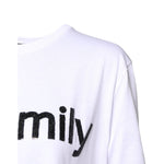 Dolce & Gabbana White #DGFamily Print Cotton Crew Neck T-shirt