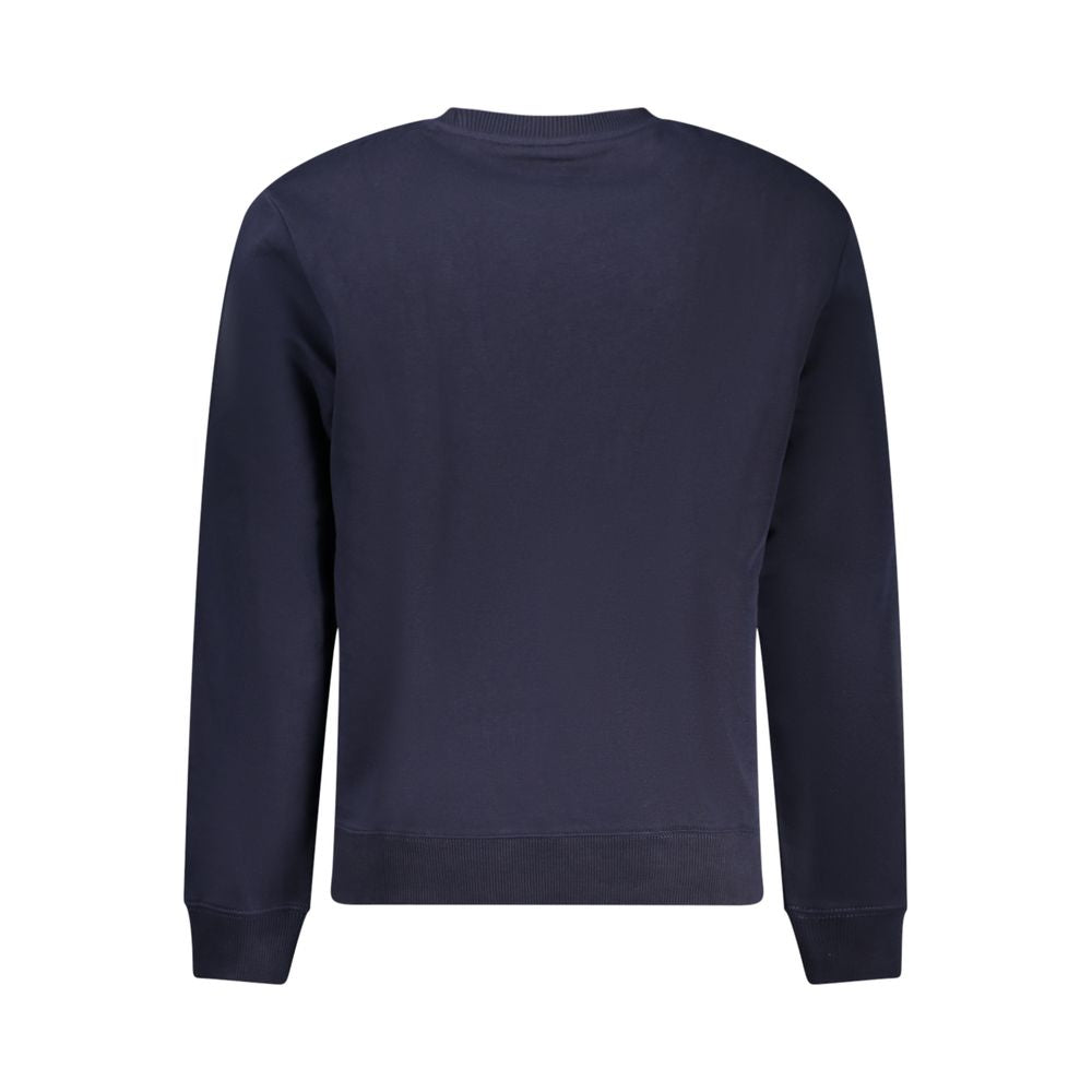 Napapijri Blue Cotton Sweater Napapijri Dark Slate Gray
