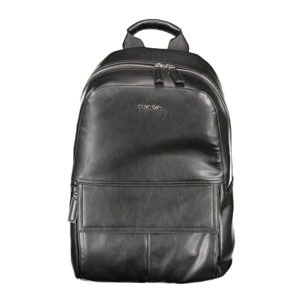 Calvin Klein Black Polyester Men Backpack Calvin Klein Dark Slate Gray