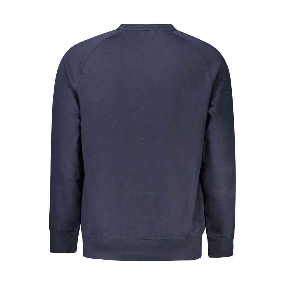 Timberland Blue Cotton Men Sweater Timberland Dark Slate Gray