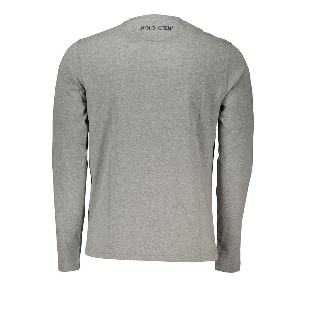 La Martina Gray Cotton T-Shirt