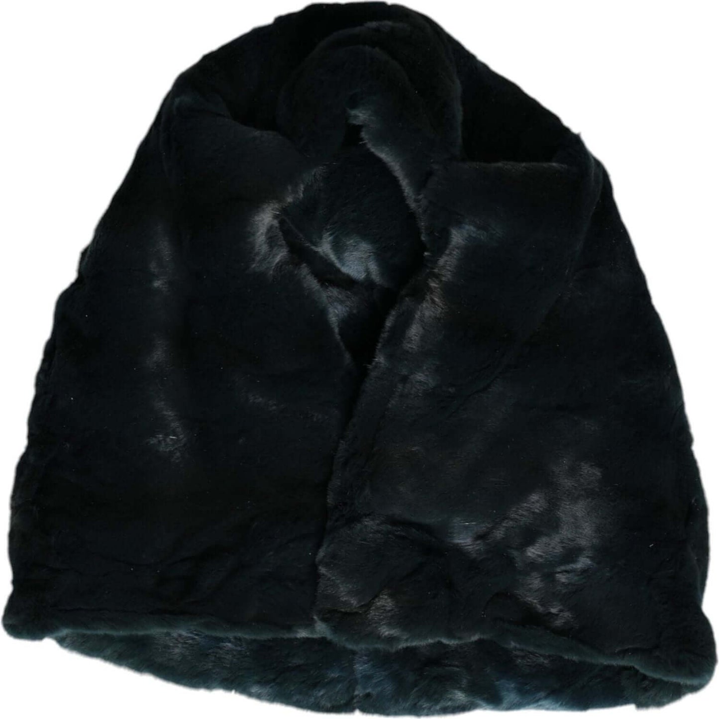 Dolce & Gabbana Black Weasel Fur Womens Beanie Hat Dolce & Gabbana Black