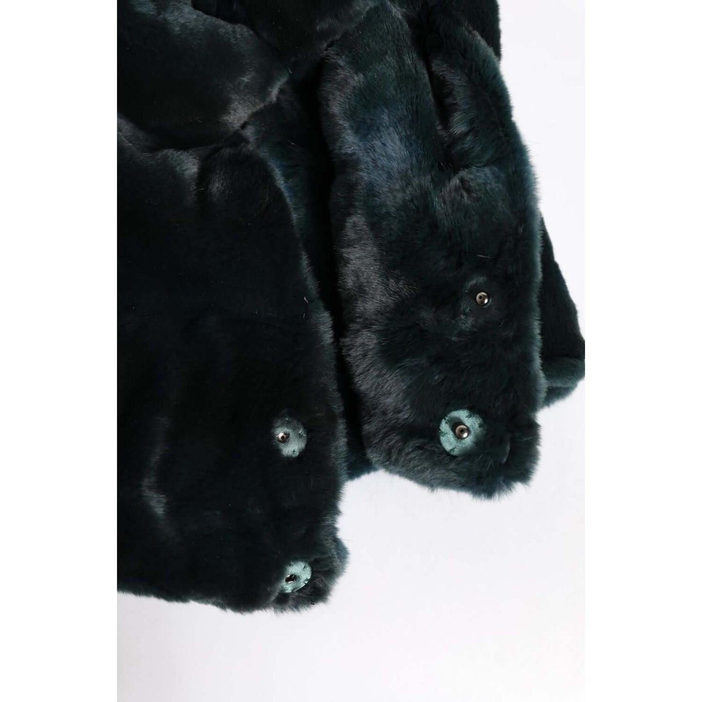 Dolce & Gabbana Black Weasel Fur Womens Beanie Hat Dolce & Gabbana Black