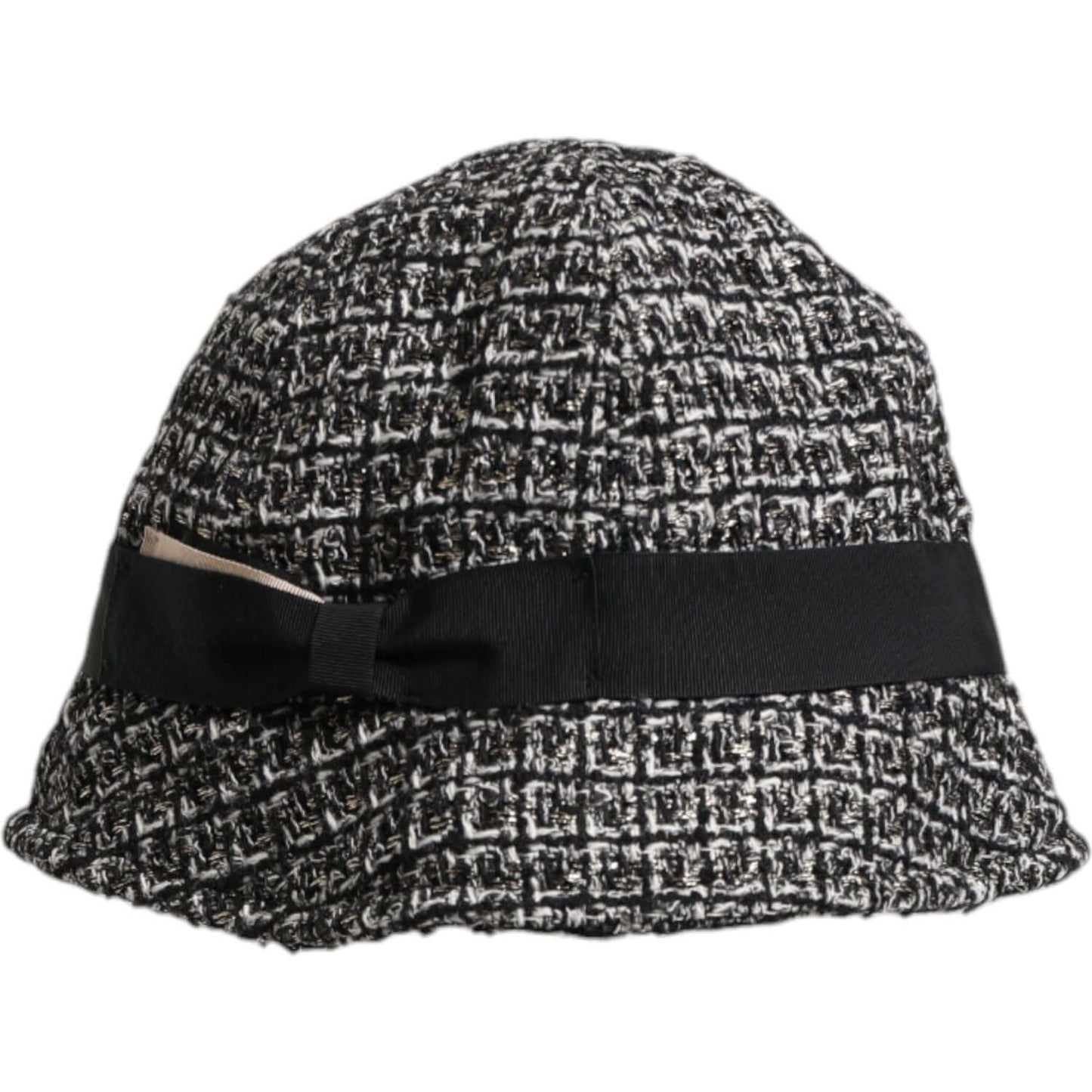 Dolce & Gabbana Black Cotton Blend Bucket Hat Dolce & Gabbana Dark Slate Gray