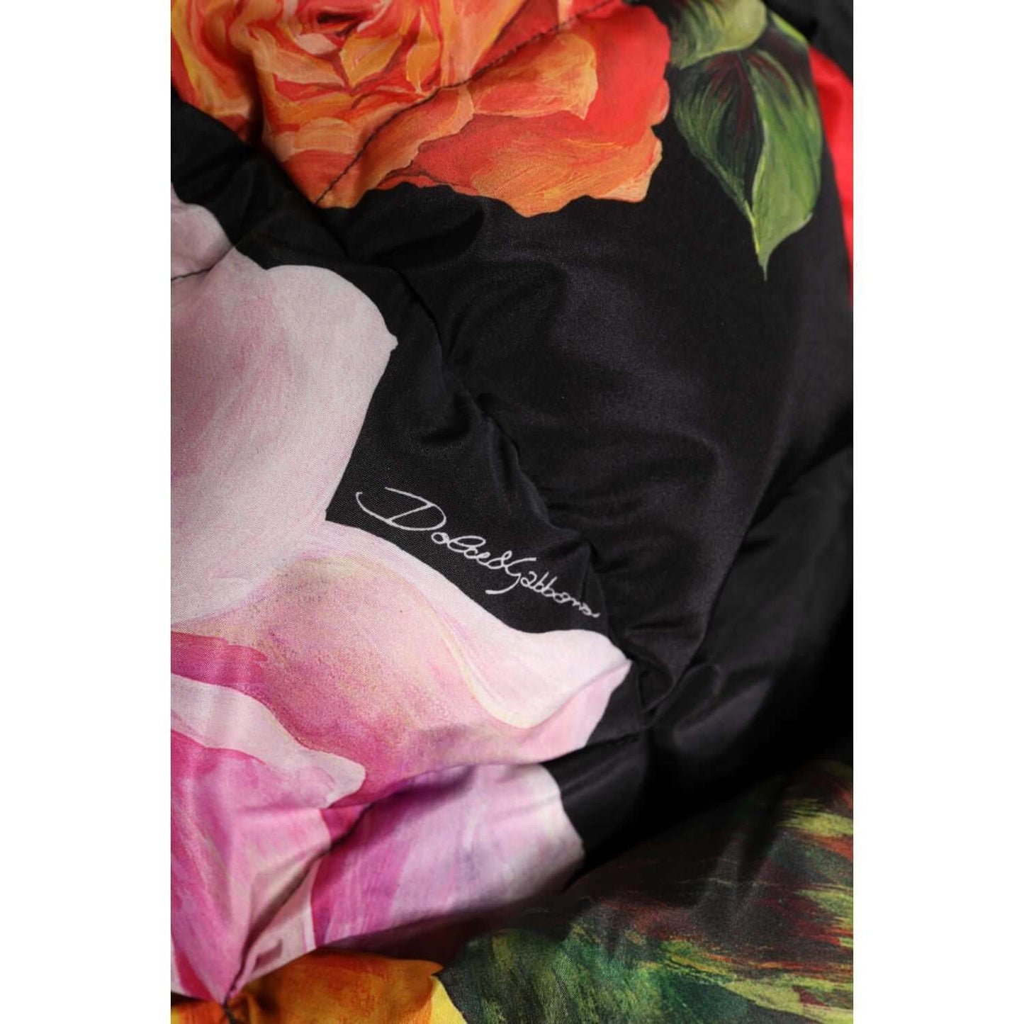 Dolce & Gabbana Black Floral Print Whole Head Wrap Hat Dolce & Gabbana Rosy Brown