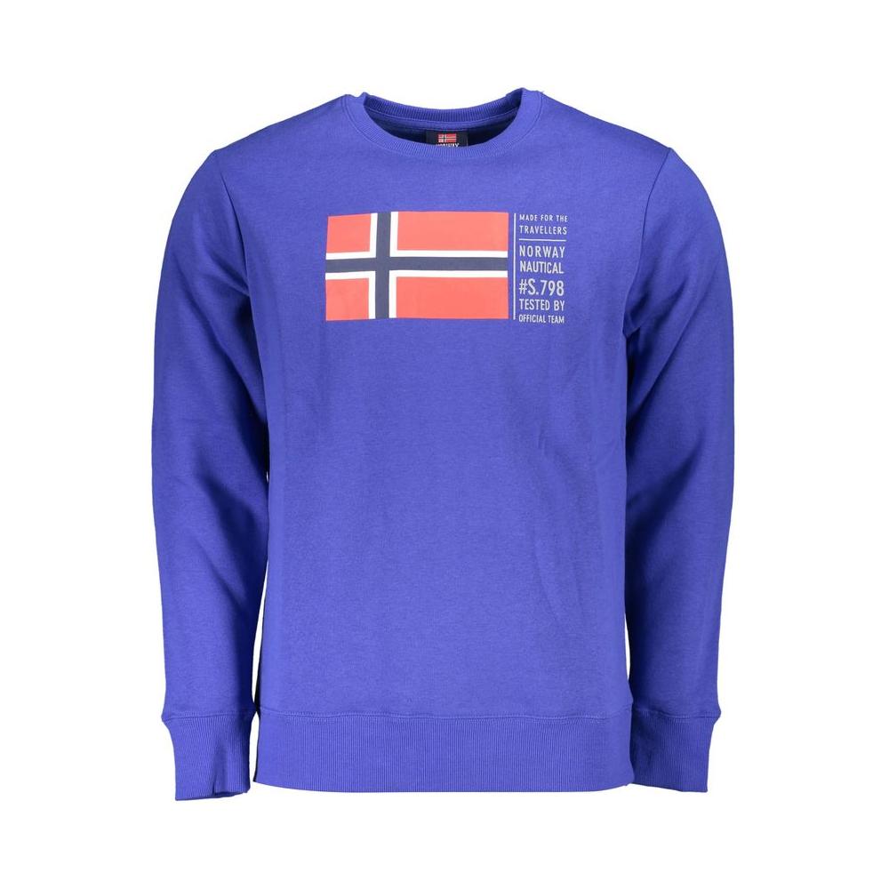 Norway 1963 Blue Cotton Sweater Norway 1963 Slate Blue