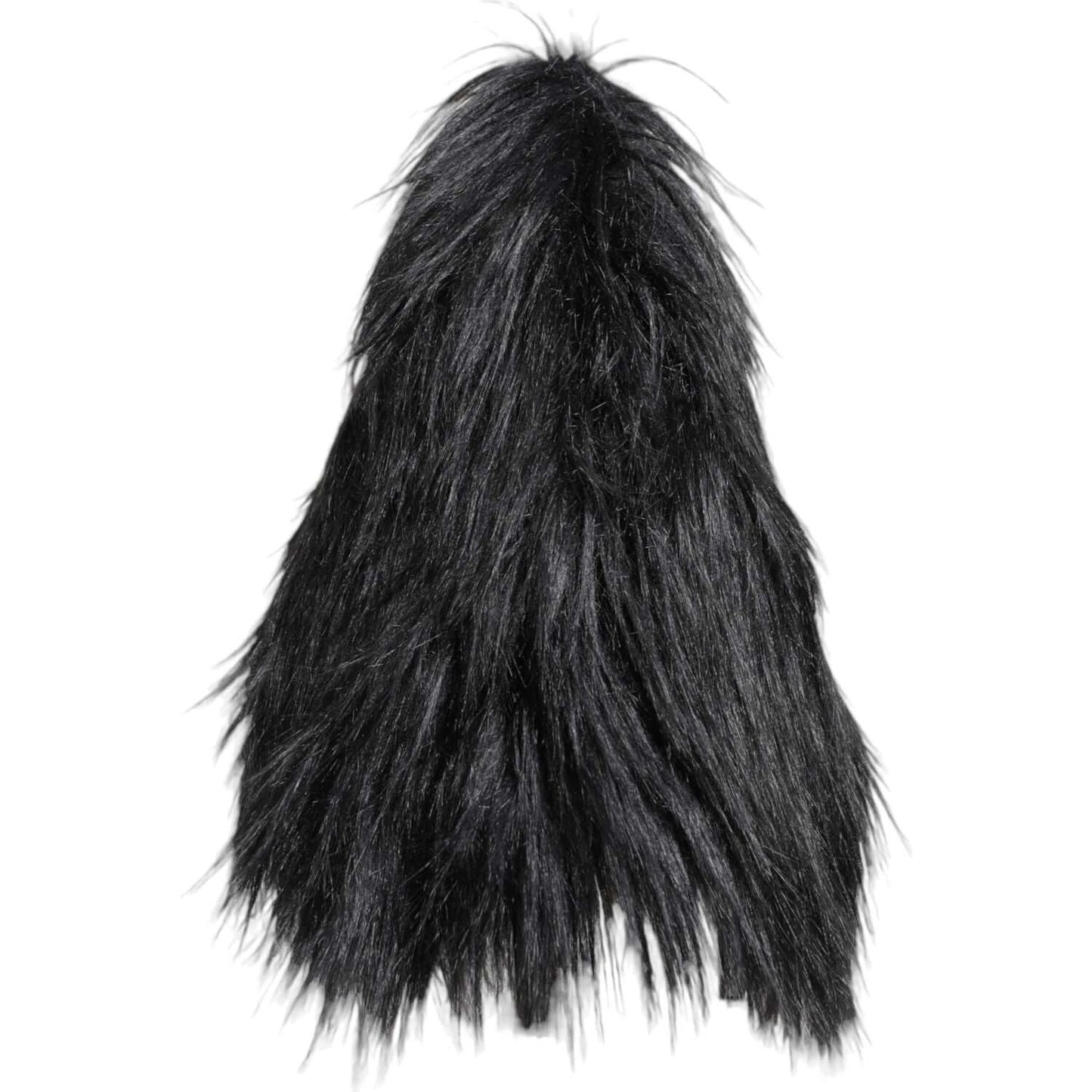 Dolce & Gabbana Black Acrylic Fur Womens Bucket Hat Dolce & Gabbana Dark Slate Gray