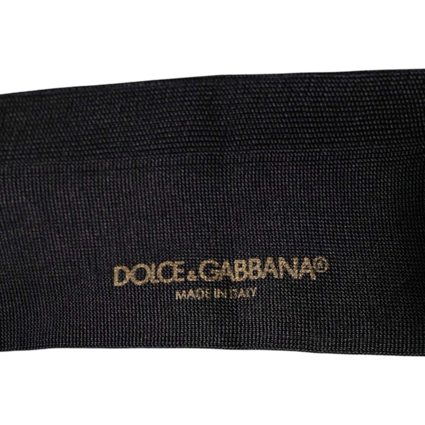 Dolce & Gabbana Black Cotton DG Logo Mid Calf Men Socks Dolce & Gabbana Black