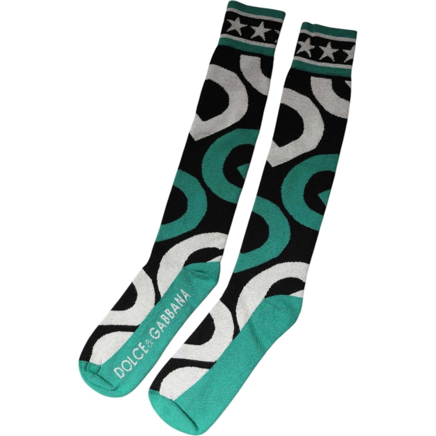 Dolce & Gabbana Multicolor Cotton Stretch Over Calf Socks Dolce & Gabbana Dark Slate Gray